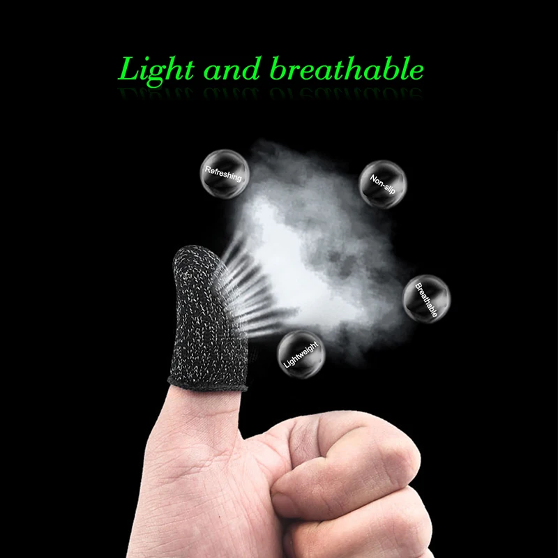 20PCS Beehive Sleep-proof Sweat-proof Professional Touch Screen Thumbs Finger Sleeve for Pubg Mobile Phone Game Gaming Gloves
