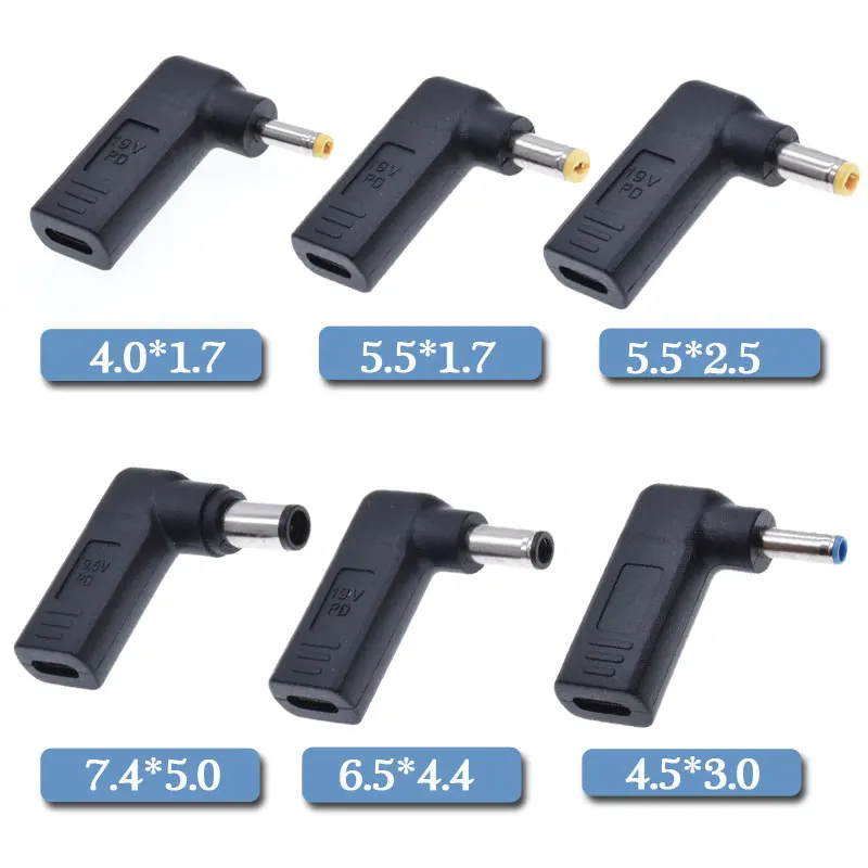USB C type Женский до 7 9*5 5 мм Мужской PD эмулятор триггер угловой DC адаптер штепсель