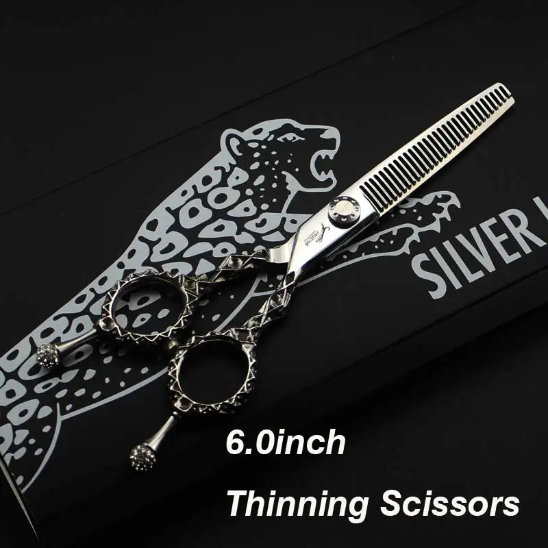 Thinning Scissors 6,0 дюймов poem Kerry "профессиональный комплект для ухода за шерстью домашних животных, прямые ножницы и изогнутые детали - Цвет: Thinning Scissors