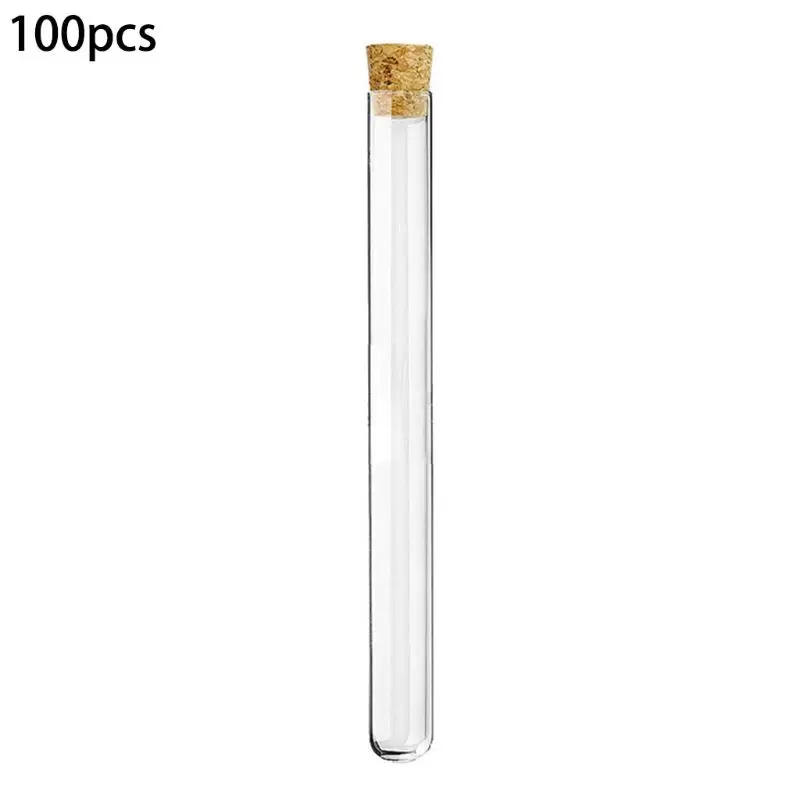

Plastic Test Tube with Cork Stopper Bead Storage Vial Containers M17F