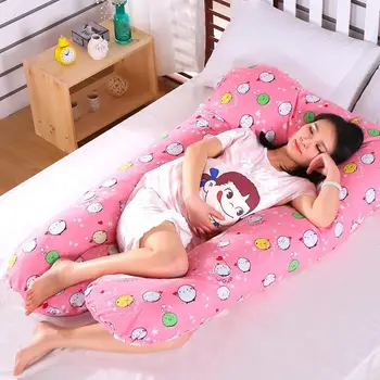 

U-shape Maternity Pillows Full Body Pregnancy Pillow Women Nursing Cushion Cotton Removable Inner Liner U-shape Maternity