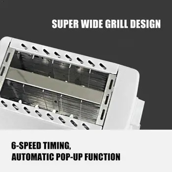 

Nonstick Sandwich Maker 2 Slice Wide Slot Toaster Home Supplies Breakfast Baking Clean Machine to Household Sandwich Easy B7F2
