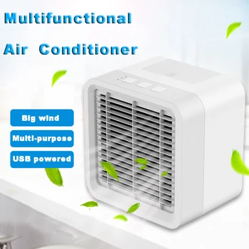 

New Home Mini Cooler Portable Desktop Air Conditioner Fan Multifunctional Humidifier Air Purifier Triple