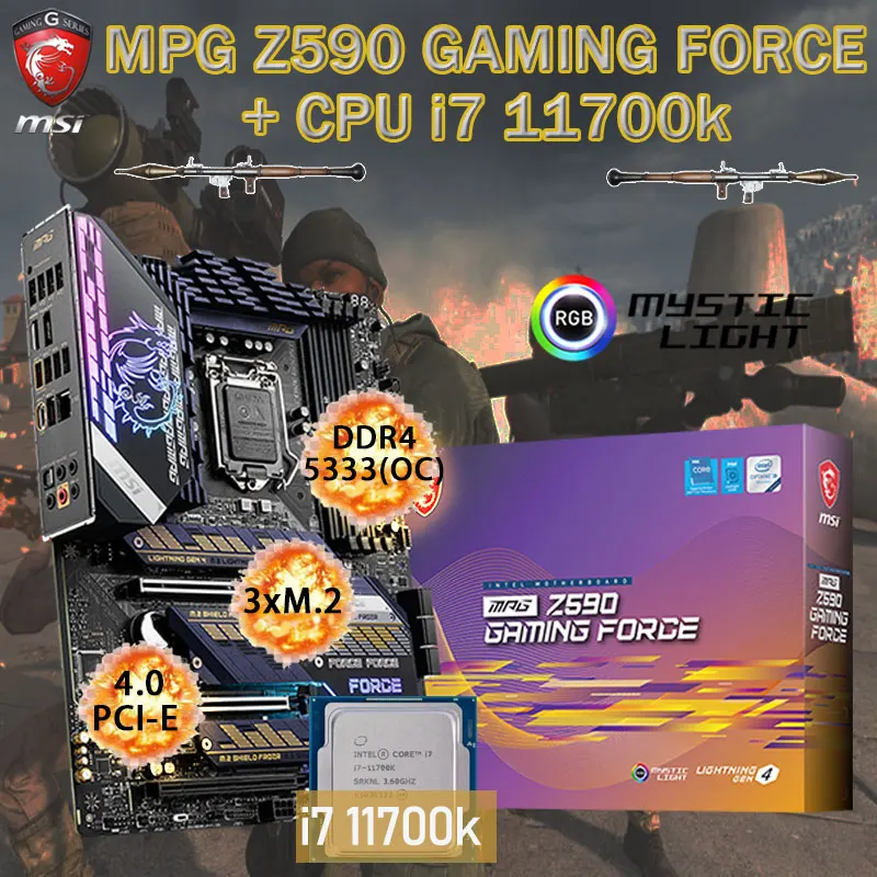 Mpg Mpg Z590 Gaming Force Gaming Motherboard LGA 1200 MSI MPG Z590