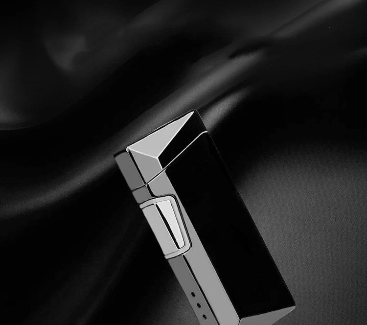 Cigarette lighter Metal Electronic Pulse Usb Recharge Sense Touch Electric Double Arc Cigar Cigarette Power Lighter