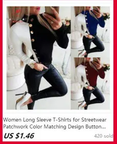 Женские футболки с длинным рукавом для уличной носки, пэчворк, цветной дизайн, пуговицы, Декор, круглый вырез, длинный рукав, тонкий пуловер, рубашки