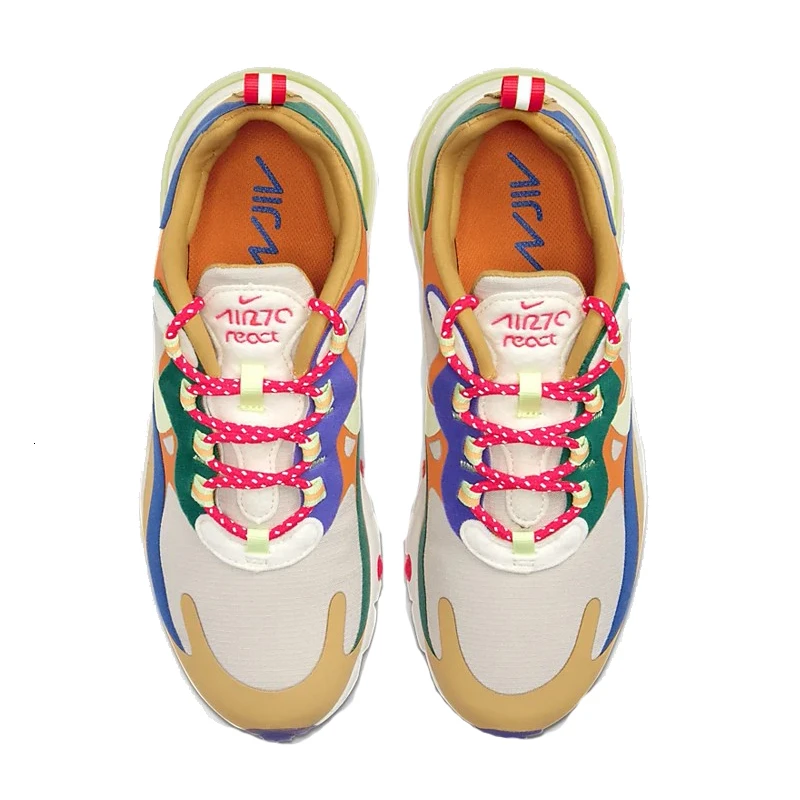 Женские кроссовки для бега NIKE AIR MAX 270 REACT с воздушной подушкой, спортивный светильник, женские кроссовки Air Max 270# CQ4805