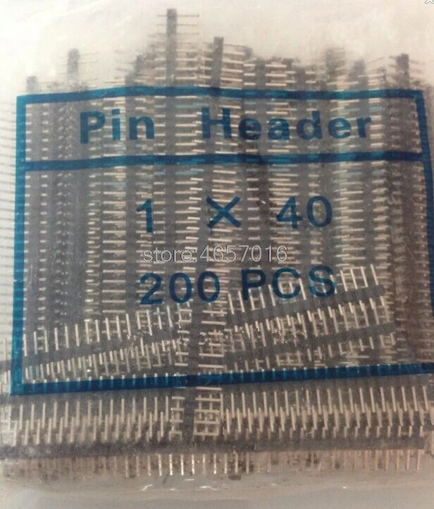 200pcs/lot 2.54mm Single Row Male 1X40 Copper Pin Header Strip Good quality | Обустройство дома