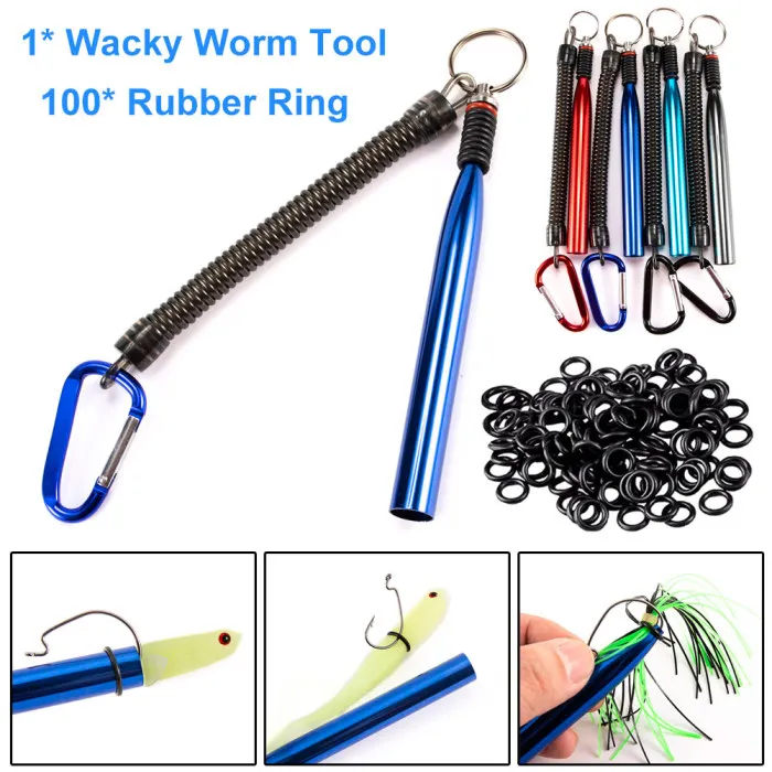 WACKY Worm Rig инструмент с уплотнительными кольцами для такелажа пластиковые мягкие приманки черви XD88