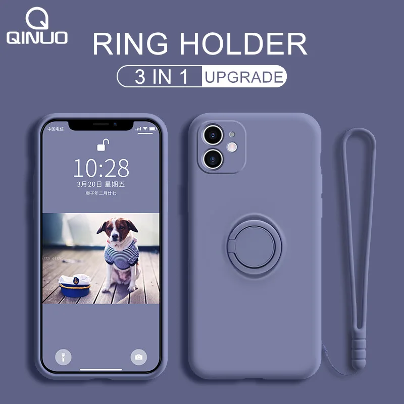 Жидкий силиконовый магнитный держатель для телефона чехол iPhone 12 Mini 11 Pro XS Max XR X 8 7 6