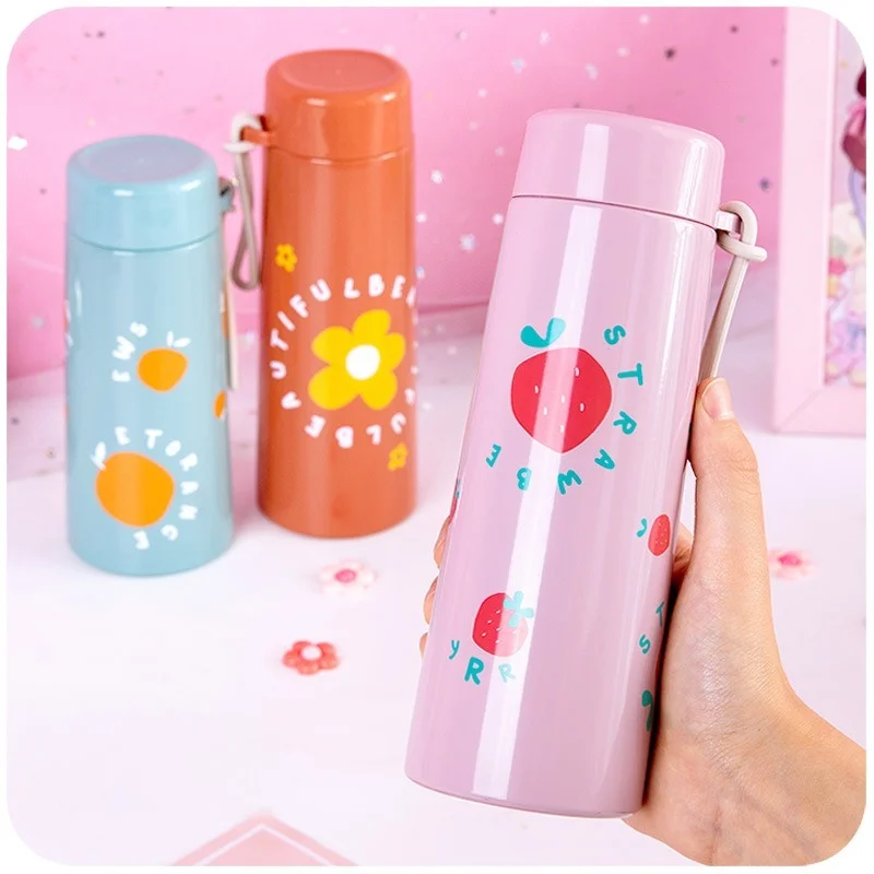 Japanese Thermos Vacuum Bottle student cartoon rabbit cup children's 304  stainless steel vacuum thermos water cup fashion trend - AliExpress