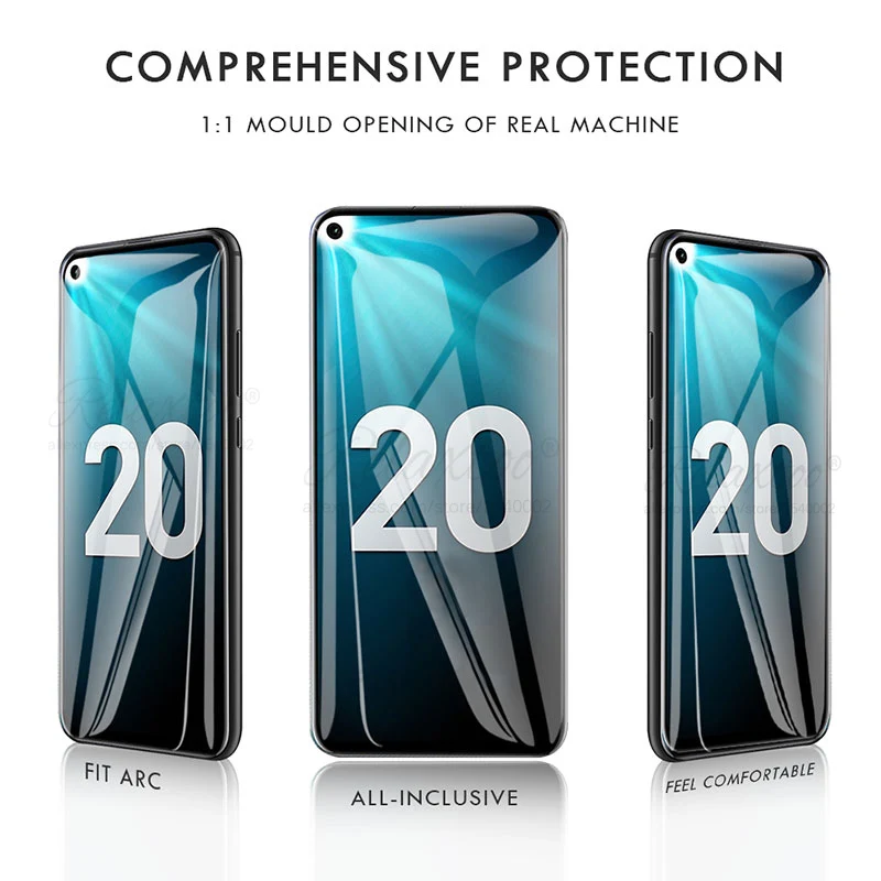 9D изогнутое закаленное Высокопрочное Стекло для huawei honor 20 pro 20i Защитная пленка для экрана на honor 20 lite СВЕТ я 20pro защитная плёнка полностью покрывающая
