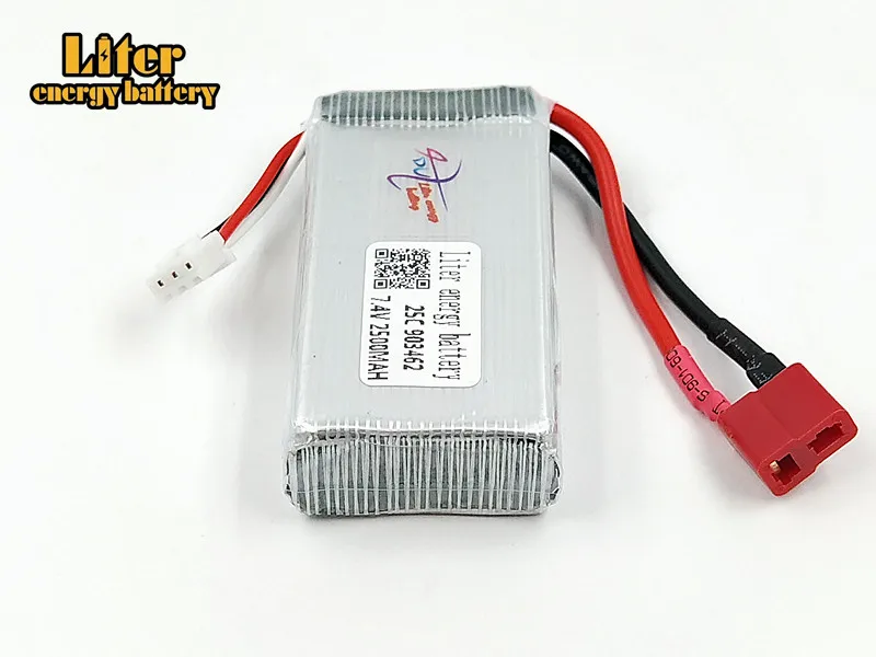 5 шт./компл. 7,4 в 2500 мАч 903462 Lipo батарея 12423 12428 для Wltoys 12423 12428 гусеничный Автомобильный Аккумулятор 7,4 В литиевая батарея
