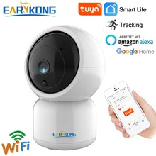 EARYKONG Tuya camera Tuyasmart Smart Life 720P HD IP камера Wifi монитор, домофон, вращение, функция ночного видения, приложение для Android IOS