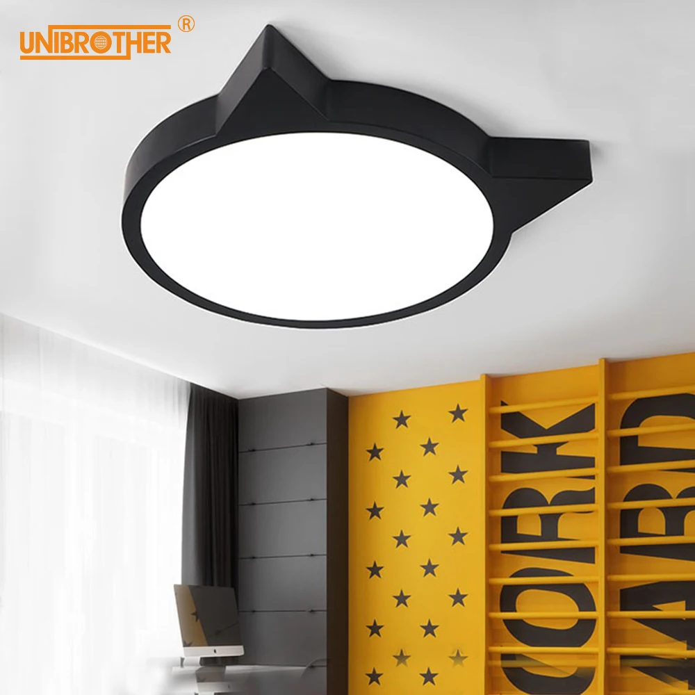 

led cartoon cat ceiling lights Modern Lamp kitchen Lighting Fixture Bedroom Down Light Surface Mounted Ultra-thin personality