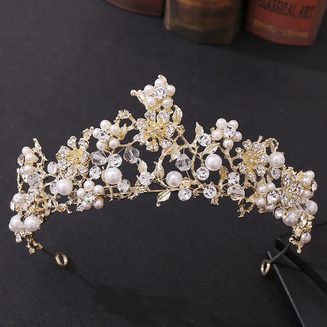FORSEVEN Luxury Handmade Rhinestone Crystal Crown Tiaras Bridal Headbands Women Wedding Hair Jewelry Accessories JL JS1022