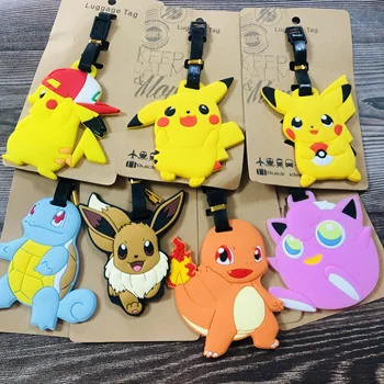 

IVYYE Eevee Anime Travel Accessories Luggage Tag Suitcase ID Portable Tags Holder Baggage Labels Gifts New