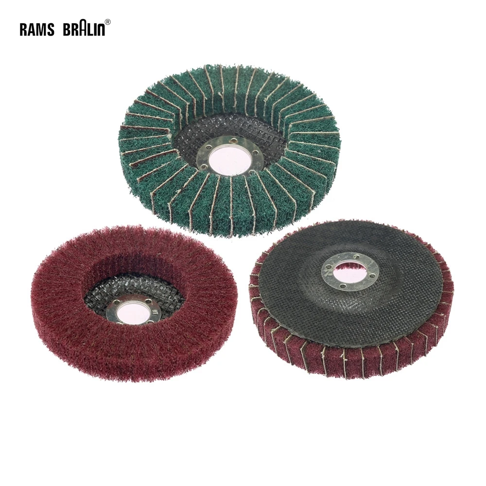 1 Piece 100/115mm Nonwoven Polishing Disc Angle Grinder Flap Grinding