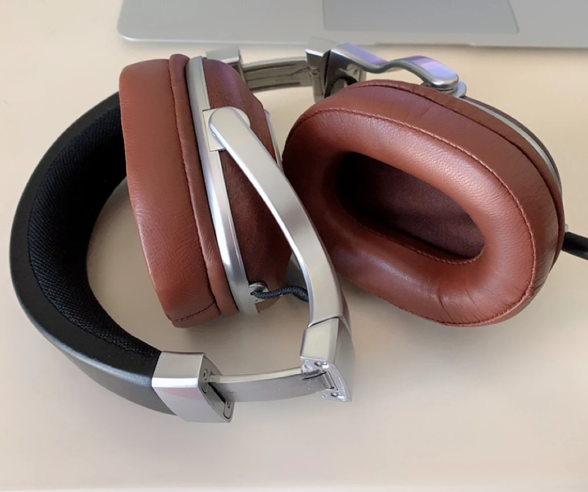 Натуральная кожа амбушюры подушки для SONY MDR-7506 MDR-V6 MDR-900ST АТХ MSR7 M50 M50X Denon AH-MM400 наушники