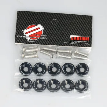 

Kit Washer Bolt M6x15mm Replacement 20pcs set Black Bumper Fender Dress Up