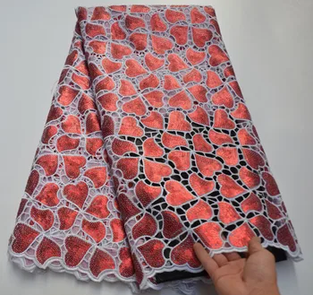 

2020 High Quality French Tulle Mesh Lace Fabric Latest African Organza Lace Fabric With Sequins For Nigerian Women Dress Party