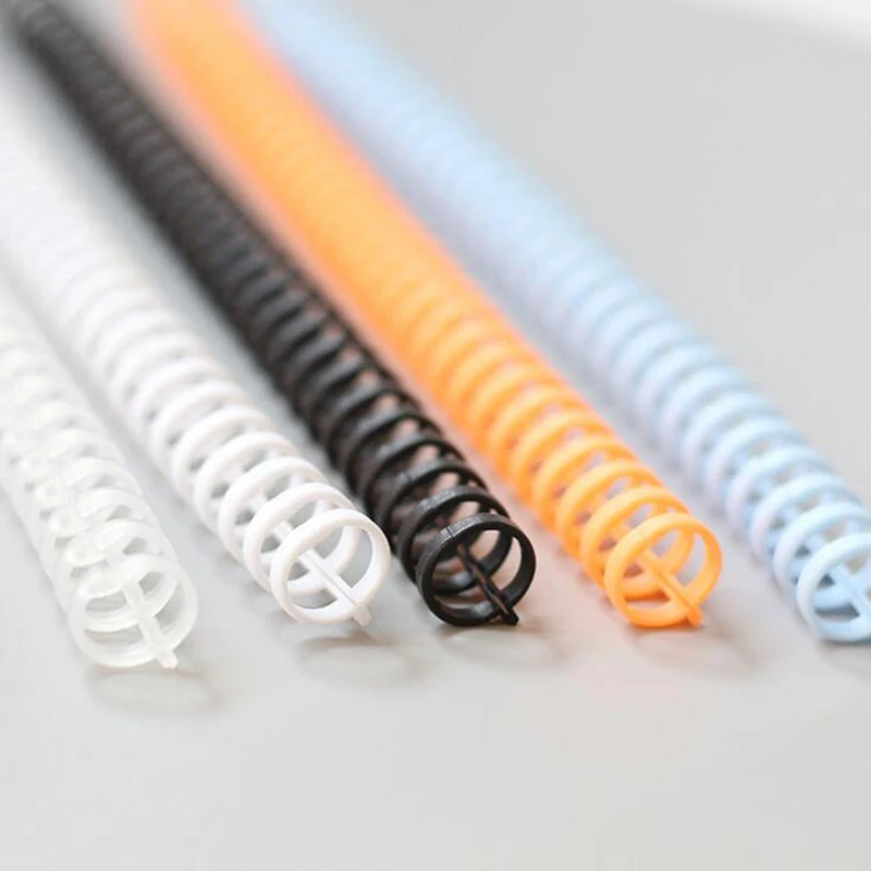 Plastic Binding Coil 12mm Notebook Plastic Binding Spiral Strip A4 30 Hole Circle Ring Book Binder School Office Supply Loose-leaf Paper Booking Coil plastic binding rings loose leaf binding coil book binding supplies plastic binding coil