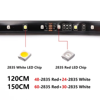 12V 48" 60" LED Tailgate Light Strip 90 LED Red/White For Running Brake Light Turn Signal Lights Reverse Light Bar Sadoun.com