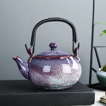 

Ceramic household teapot kiln change teapot Restaurant Restaurant filter high temperature teapot cool Teapot