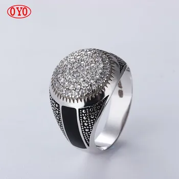 

925 sterling silver middle east men's ring fashion men's ring sterling silver jewelry