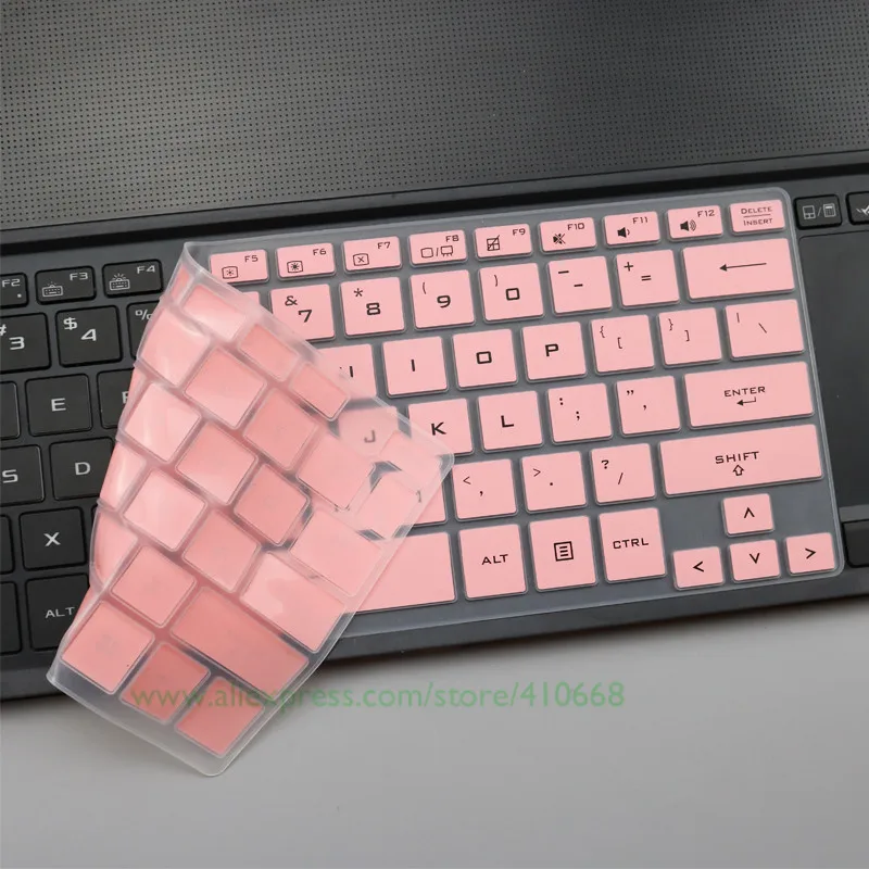 Pink Силиконовый чехол Защита для ноутбука для ухода за кожей кожи ASUS ROG Зефир GX501GI GX501GI GX501 GX531 GX531GS GX531GV GX531GX 15,6" - Цвет: Pink