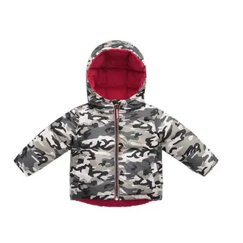 

Kids Children Winter warm Jacket Girl Parks Double Side Windbreaker Reversible Autumn Winter Boy Coat 2020 Tops 2-10Y