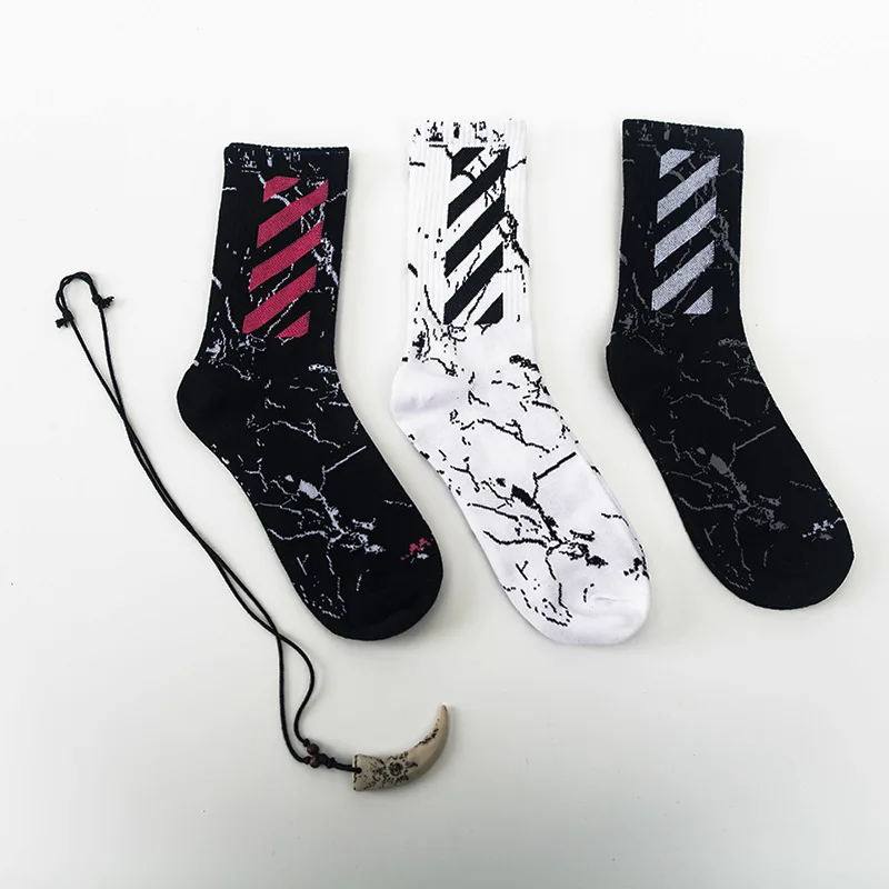 1 пара хип-хоп танцевальных мраморных забавных носков трубчатые носки корейский