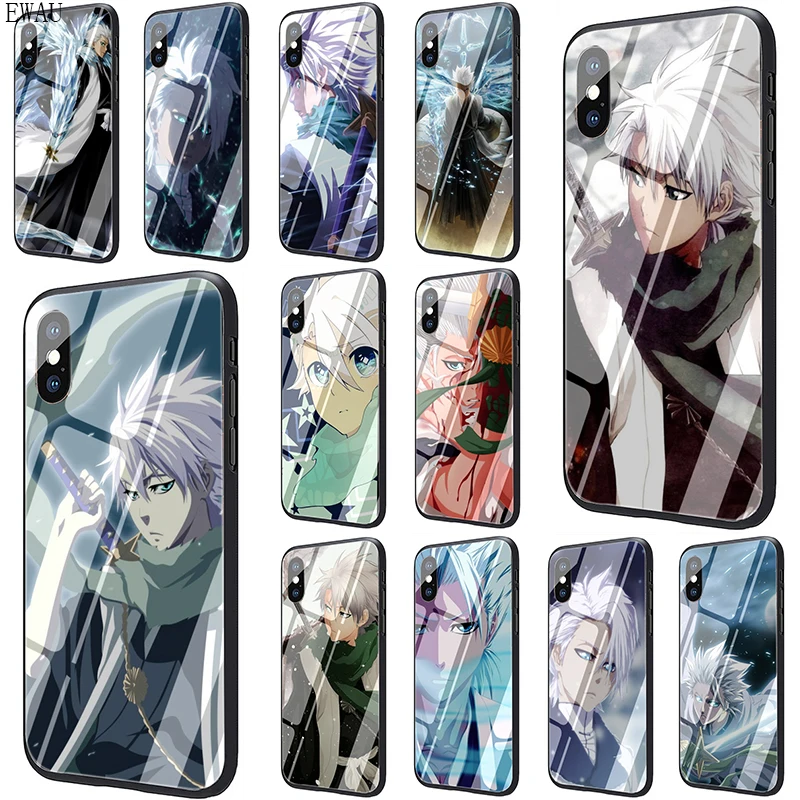 EWAU Anime Bleach Hitsugaya Toushirou Tempered Glass phone case for iphone SE 2020 5 5s 6 6s 7 8 plus X XR XS 11 pro Max | Мобильные