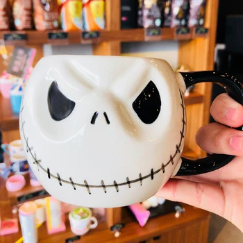 

New Arrival Jack Skellington Mug, "The Nightmare Before Christmas" Cartoon Coffee Mug Horrifying Tea Cup for friends gift