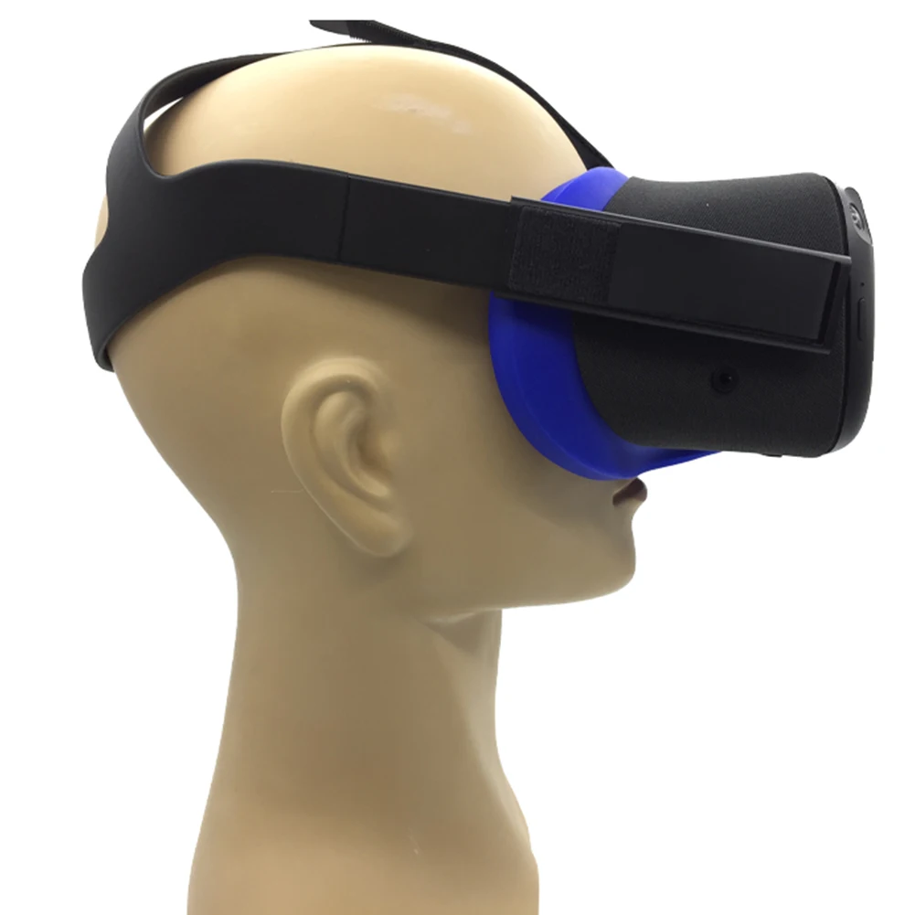 VR аксессуары, чехол для шлема, сменный силиконовый чехол, нескользящий, ударопрочный, светозащитная Подушечка Для лица, защита от пота, для Oculus Quest