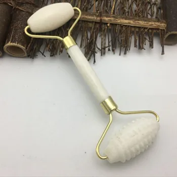 

1pc Facial Massage Roller Plate Double Heads Jade Stone Massager Eye Face Neck Thin Lift Relax Face Skin Care Hand Tools