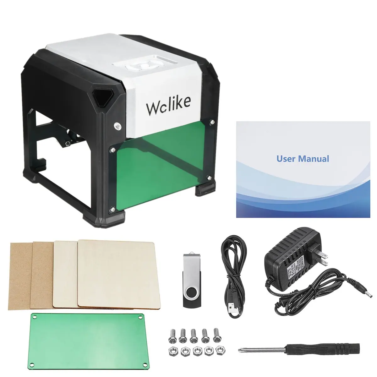 

3000mW High Speed Laser Engraving Machine USB DIY Laser Engraver Printer Automatic Handicraft Wood Tools For WIN/Mac OS System