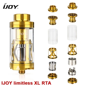 

IJOY Limitless XL RTA Tank 25mm 4ml Tank Capacity Fan-styled Airflow Rebuildable Electronic Cigarette Atomizer for Box Mod