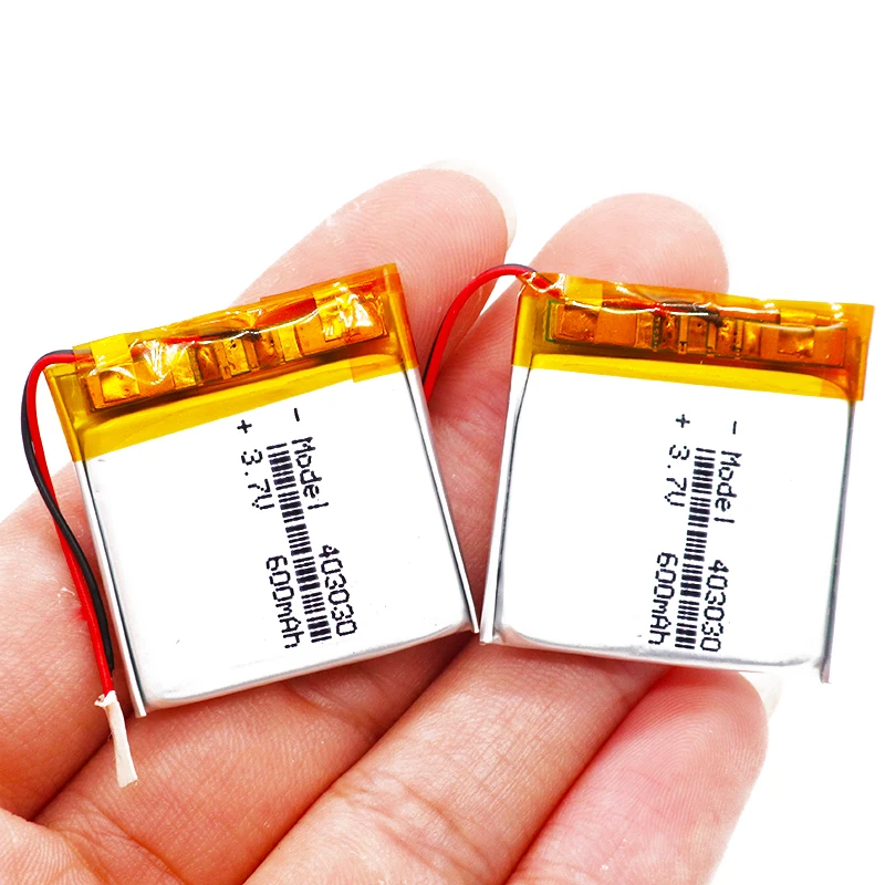 3 7 в 600 мАч 403030 перезаряжаемая батарея литий полимерная Li Po ионная Lipo cells для gps MP3 MP4