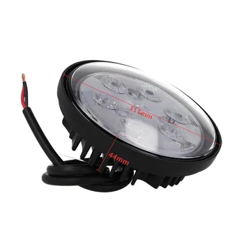 

CARALL FS4018 tail Light round Led Work Light Worklight daytime running lights 12V 24V 18W (6 X3W) IP67 White