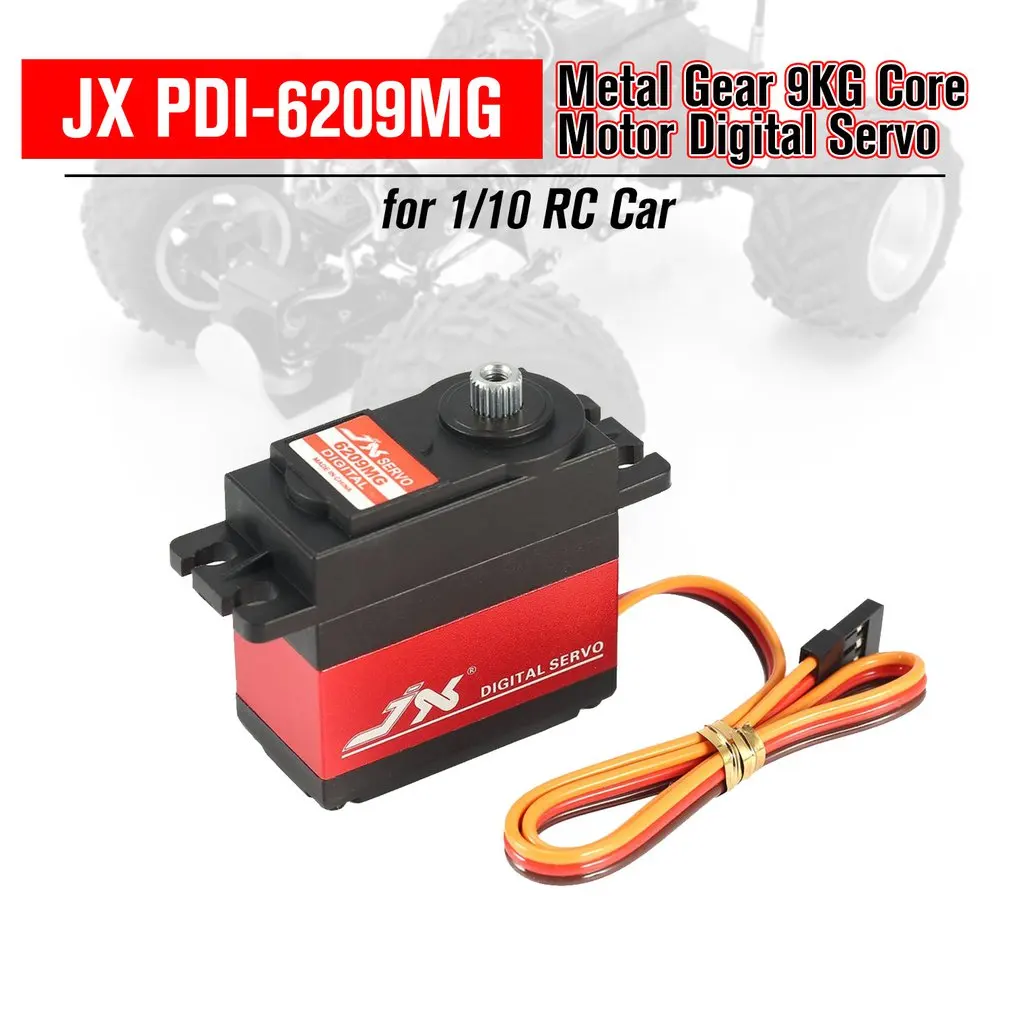 JX PDI-6209MG 4,8 V-6 V 0.13sec/60 9,35 кг Цифровой Металлический сервопривод алюминии чехол для 1/10 RC автомобиль Kst Servo части автомобиля