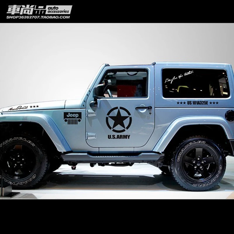 1 комплект автомобильная виниловая отражающая наклейка Noizzy для Jeep Wrangler