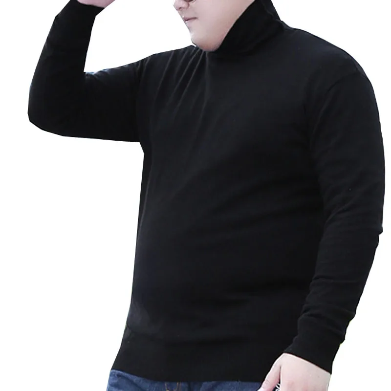 Autumn winter Men sweater 5XL 6XL 7XL 8XL Bust 143cm Plus size Solid color sweater men 3 colors 6