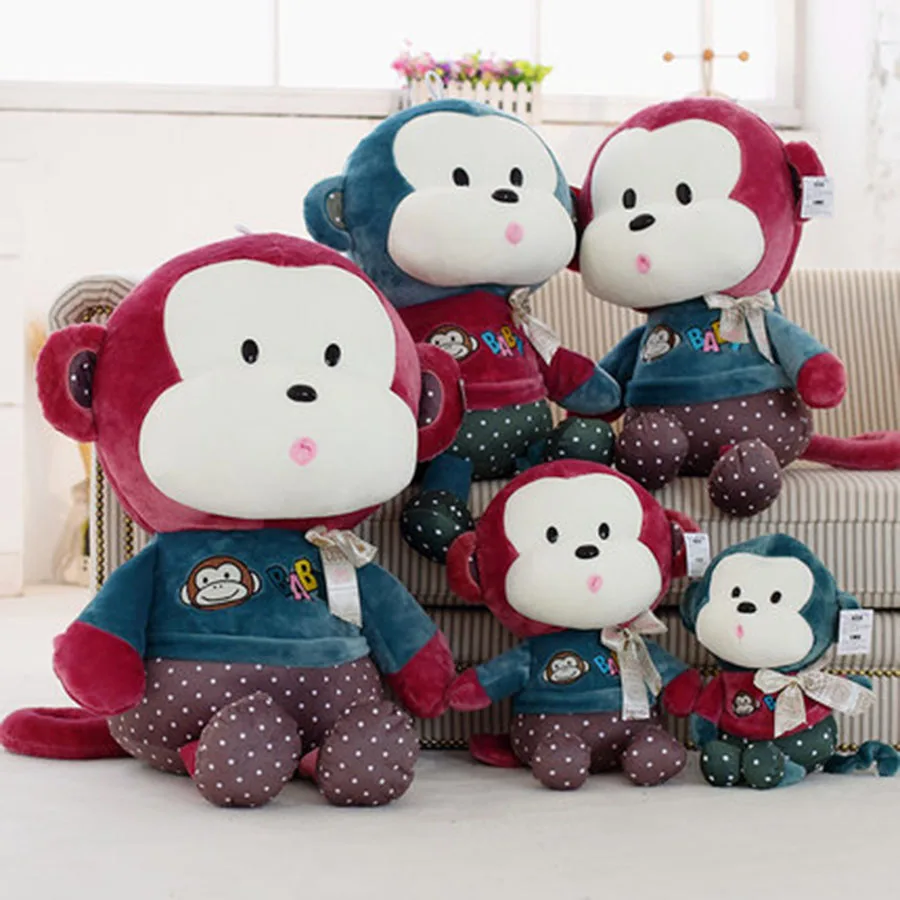 Розовые большие мини большие зеленые Плюшевые игрушки Куклы Kawaii игрушки для животных мягкие игрушки обезьяна плюшевая/нано кукла PP хлопок CC50MR