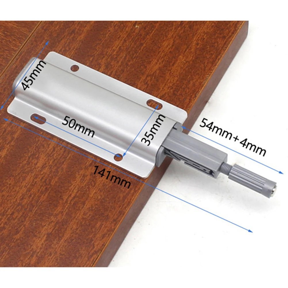 Металлическая нажимная защелка для шкафа, дверная сенсорная стопорная тяга, кухонный шкаф, фурнитура для дома, отеля, прочная, простая в использовании, комната, безопасный замок на дверь