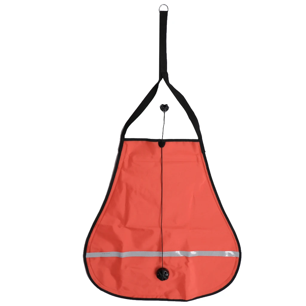 Высокая видимость Компактный подъемный мешок с клапаном сброса-предохранительное снаряжение для подводного дайвинга - Цвет: Оранжевый