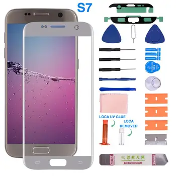 

Replacement Screen Front Glass Lens Front Glass Cover Repair Kit And UV Glue For S6/S7/S6edge PLUS/S7edge/S8plus/S9PLUS/S10+