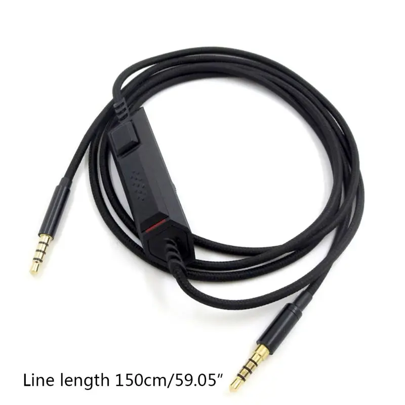 

3.5mm Cable Inline Control for logitech G633 G933 Gaming Headset Headphone