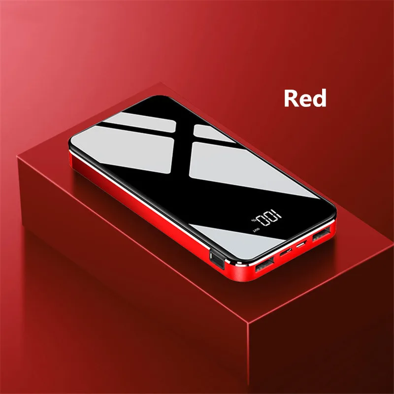 10000 мАч банк питания для iPhone/samsung 2.0A Быстрая зарядка двойной USB портативный быстрая зарядка аккумулятор для HUAWEI Xiaomi power