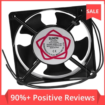 

Cooling Fan 120x120x38mm 5 Blades Metal Frame Axial Flow AC 220/240 V 0.14 A 22 W 2 wire connection designed for using